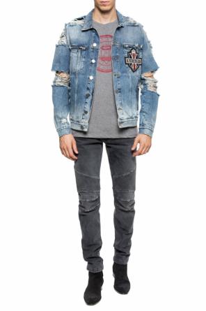 Denim jacket with rips, zdjęcie 2 Denim jacket with rips od Balmain